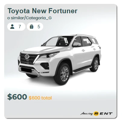 Alquiler de Autos en Ecuador Alquiler de Toyota Fortuner Quito Auto de Lujo